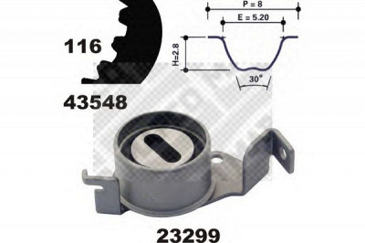 MAPCO 23548 -  Комплект ремня ГРМ