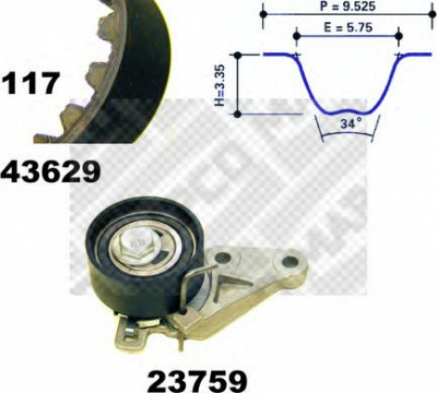 MAPCO 23629 -  Наконечник поперечной рулевой тяги