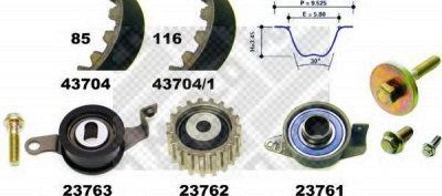 MAPCO 23704 -  Комплект ремня ГРМ