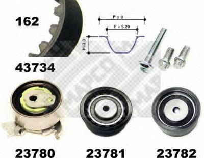 MAPCO 23739 -  Комплект ремня ГРМ