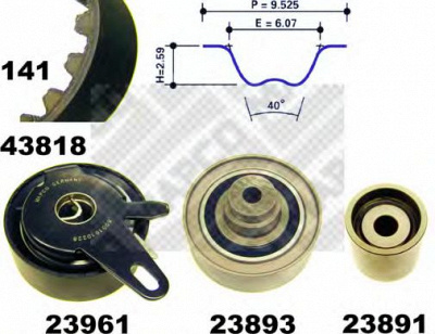 MAPCO 23818 -  Датчик, частота вращения колеса