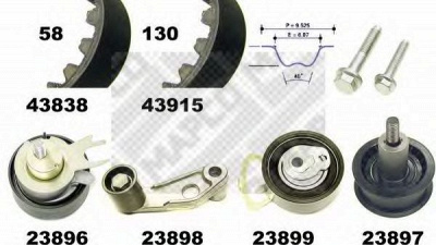 MAPCO 23838 -  Комплект ремня ГРМ