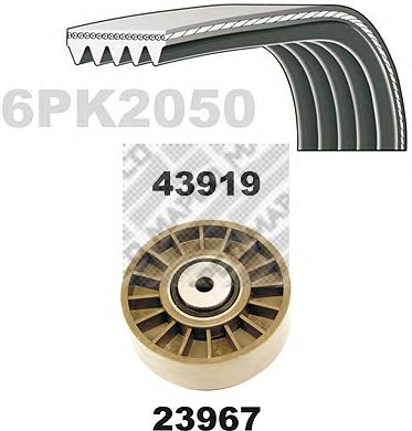 MAPCO 23919 -  Поликлиновой ременный комплект