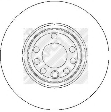 MAPCO 25707 -  Тормозной диск