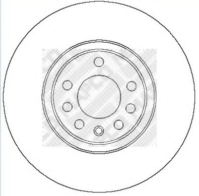 MAPCO 25709 -  Тормозной диск
