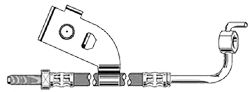 MAPCO 3979 -  Тормозной шланг