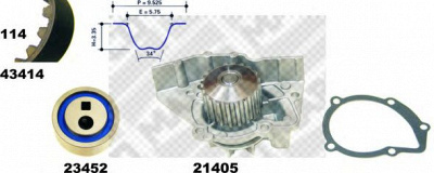 MAPCO 414141 -  Водяной насос + комплект зубчатого ремня