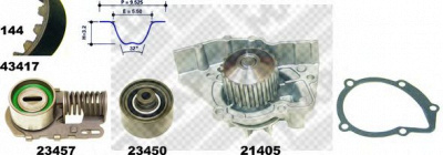 MAPCO 41417 -  Водяной насос + комплект зубчатого ремня