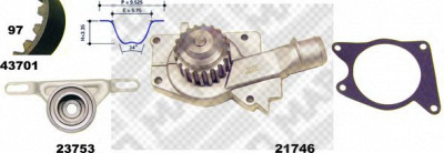 MAPCO 41701 -  Водяной насос + комплект зубчатого ремня