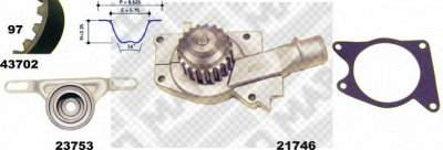 MAPCO 41702 -  Водяной насос + комплект зубчатого ремня