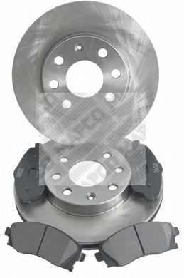 MAPCO 47672 -  Комплект тормозов, дисковый тормозной механизм