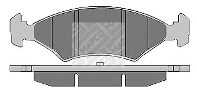 MAPCO 61592 -  Комплект тормозных колодок, дисковый тормоз