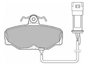 MAPCO 6234 -  Комплект тормозных колодок, дисковый тормоз