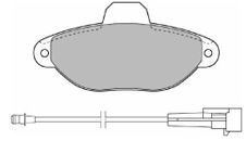 MAPCO 6375 -  Комплект тормозных колодок, дисковый тормоз