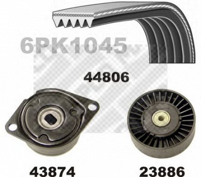 MAPCO 73806 -  Поликлиновой ременный комплект