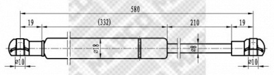 MAPCO 91303 -  Газовая пружина, крышка багажник