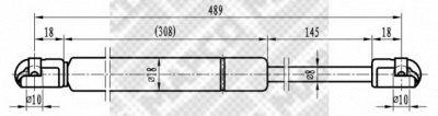 MAPCO 91601 -  Газовая пружина, крышка багажник