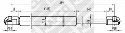 MAPCO 91602 -  Газовая пружина, крышка багажник