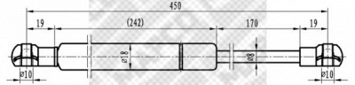 MAPCO 91856 -  Газовая пружина, капот