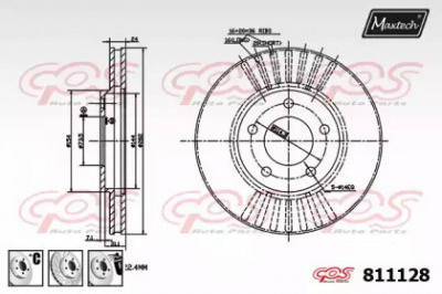 MAXTECH 8111286980 -  Тормозной диск