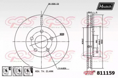 MAXTECH 8111596880 -  Тормозной диск