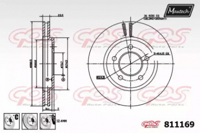 MAXTECH 8111696980 -  Тормозной диск