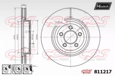 MAXTECH 8112176980 -  Тормозной диск