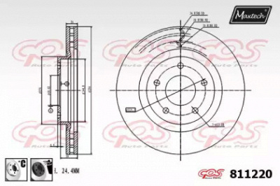 MAXTECH 8112206060 -  Тормозной диск