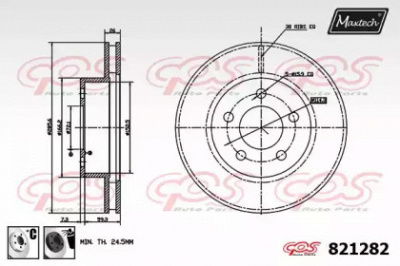 MAXTECH 8212826060 -  Тормозной диск