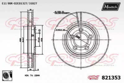 MAXTECH 8213530060 -  Тормозной диск