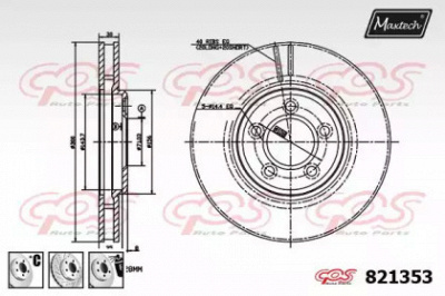 MAXTECH 8213536880 -  Тормозной диск