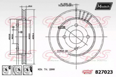 MAXTECH 8270236880 -  Тормозной диск