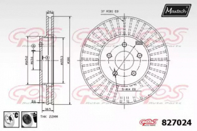 MAXTECH 8270246060 -  Тормозной диск