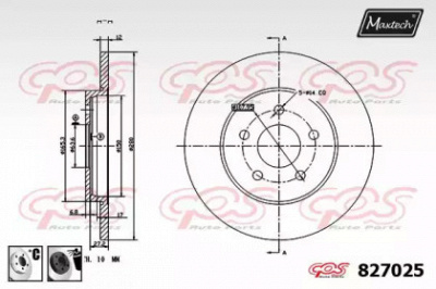 MAXTECH 8270256060 -  Тормозной диск