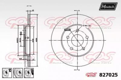 MAXTECH 8270256880 -  Тормозной диск