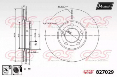 MAXTECH 8270296060 -  Тормозной диск