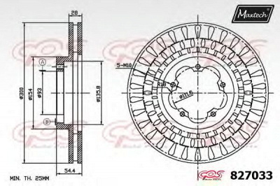 MAXTECH 8270336060 -  Тормозной диск