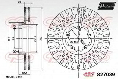 MAXTECH 8270396060 -  Тормозной диск
