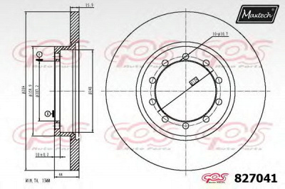 MAXTECH 8270410000 -  Тормозной диск