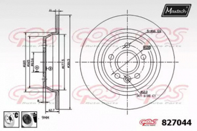 MAXTECH 8270446060 -  Тормозной диск