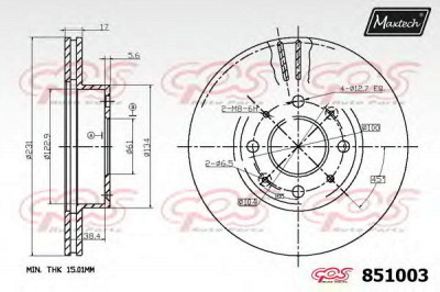 MAXTECH 8510030000 -  Тормозной диск
