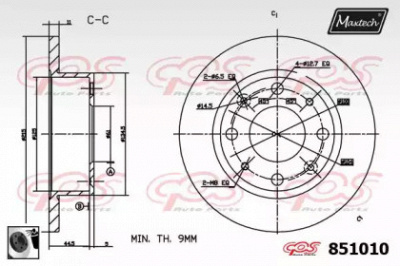MAXTECH 8510100060 -  Тормозной диск