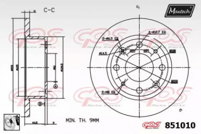 MAXTECH 8510100080 -  Тормозной диск