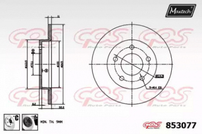 MAXTECH 8530776060 -  Тормозной диск
