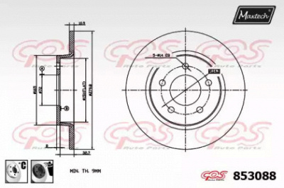 MAXTECH 8530886060 -  Тормозной диск