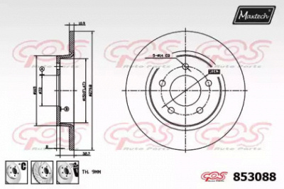 MAXTECH 8530886880 -  Тормозной диск