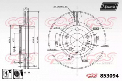 MAXTECH 8530946060 -  Тормозной диск