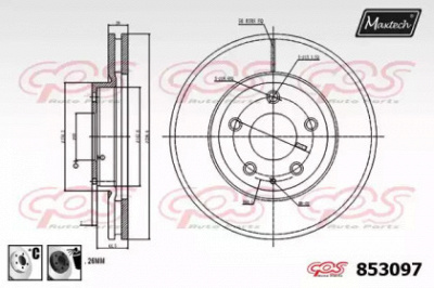 MAXTECH 8530976060 -  Тормозной диск