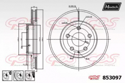 MAXTECH 8530976880 -  Тормозной диск