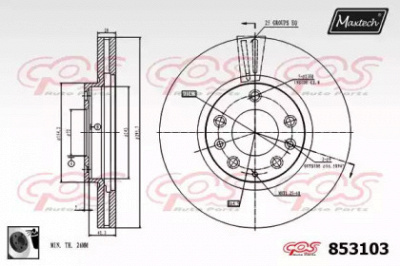 MAXTECH 8531030060 -  Тормозной диск